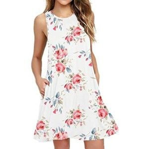 Bishuige Lightweight Floral Tank Dress Size L